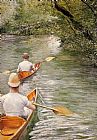 Gustave Caillebotte The Canoes painting